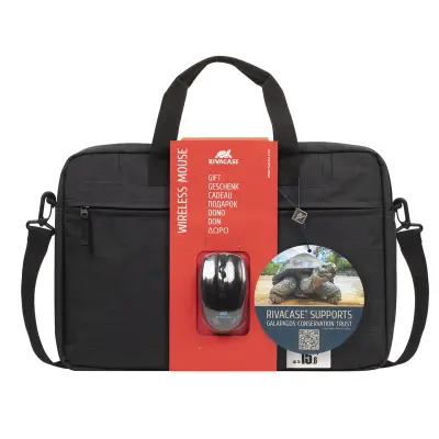 Сумка для ноутбука RIVACASE 8038 Black 15,6" + беспроводная мышь (комплект)