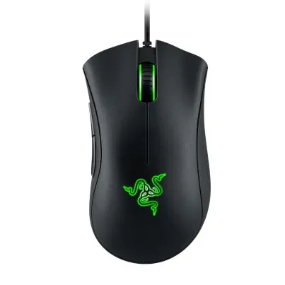 Игровая проводная мышь Razer DeathAdder Essential, цветная подсветка LED, USB-A, чёрная