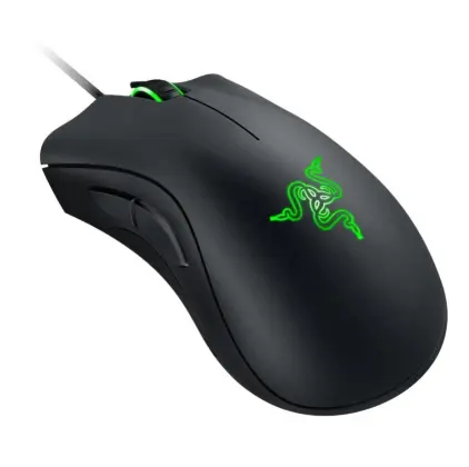 Игровая проводная мышь Razer DeathAdder Essential, цветная подсветка LED, USB-A, чёрная
