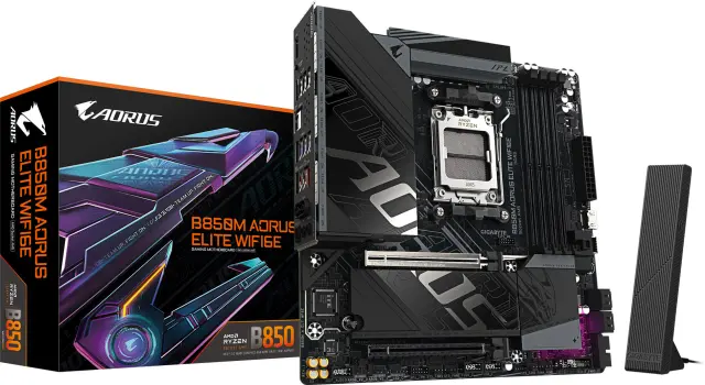 Материнская плата Gigabyte B850M AORUS ELITE WIFI6E AM5 DDR5