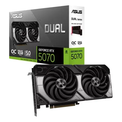 Видеокарта ASUS GeForce RTX 5070 12GB DUAL OC GDDR7