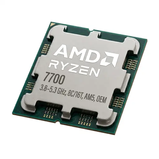 Процессор AMD Ryzen 7 7700, 3.8–5.3 ГГц, 8C/16T, AM5, OEM