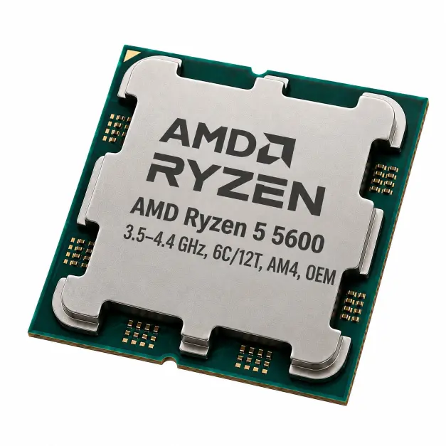 Процессор AMD Ryzen 5 5600, 3.5–4.4 ГГц, 6C/12T, AM4, OEM