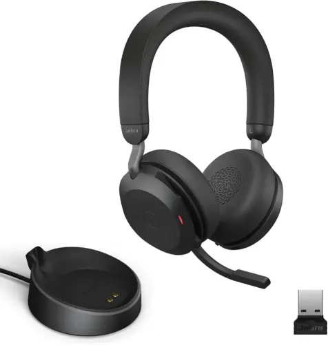 Проводная гарнитура Jabra Evolve2 75 с подставкой (беспроводная стерео)